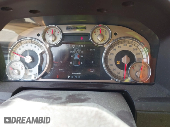 2014 Ram 1500 Longhorn Limited with VIN 1C6RR7PT9ES127063, listed as a IAAI auction lot 41817112 with 126,203 mi miles and . Bid and sale history available at DreamBid. Image 7.