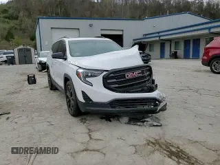 2020 GMC Terrain SLE with VIN 3GKALTEVXLL222431, listed as a Copart auction lot 80990714 with 69,204 mi miles and Salvage title. Bid and sale history available at DreamBid. Image 11.