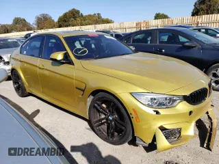2015 BMW M3 with VIN WBS3C9C53FP803328, listed as a Copart auction lot 47595133 with 50,121 mi miles. Bid and sale history available at carsss.com. Image 4.