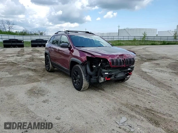 2019 Jeep Cherokee Trailhawk Elite with VIN 1C4PJMBX8KD229146, listed as a Copart auction lot 58832605 with 61,804 mi miles and Non repairable. Bid and sale history available at DreamBid. Image 14.