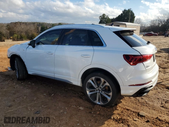 2019 Audi Q3 S line Premium Plus with VIN WA1EECF38K1079970, listed as a Copart auction lot 86531604 with 67,670 mi miles and Salvage Title. Bid and sale history available at carsss.com. Image 2.