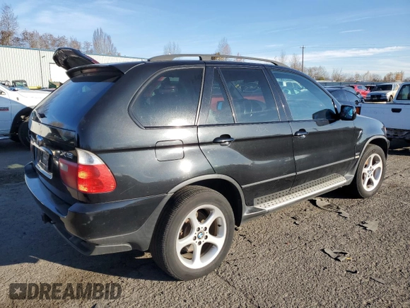 2002 BMW X5 3.0i with VIN 5UXFA53522LP40998, listed as a Copart auction lot 43245775 with 0 mi miles and Salvage Title. Bid and sale history available at carsss.com. Image 3.