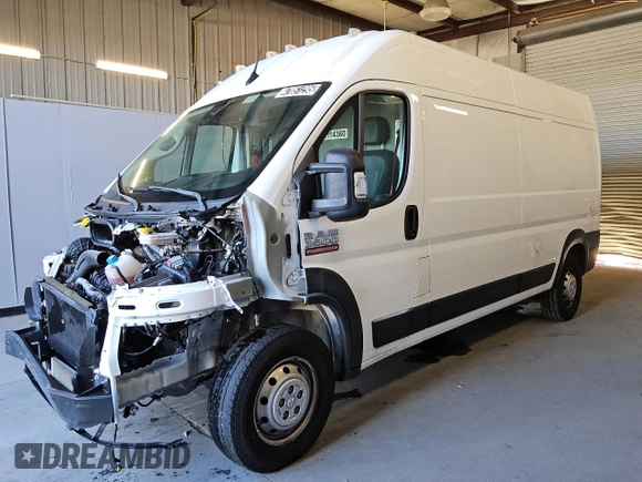 2022 Ram ProMaster Cargo with VIN 3C6MRVHG1NE114360, listed as a Copart auction lot 47051295 with 17,464 mi miles and Clean Title. Bid and sale history available at DreamBid. Image 1.