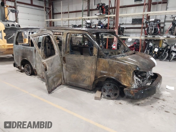 2005 Chevrolet Express Passenger with VIN 1GNFG15T751202874, listed as a IAAI auction lot 42312263 with Not provided miles and . Bid and sale history available at DreamBid. Image 1.