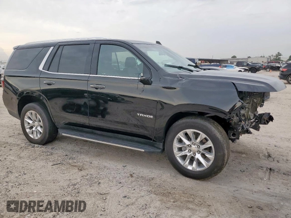 2023 Chevrolet Tahoe Premier with VIN 1GNSCSKD6PR520373, listed as a Copart auction lot 60642175 with Not provided miles and Salvage title. Bid and sale history available at DreamBid. Image 4.