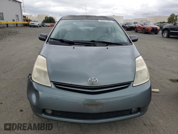 2005 Toyota Prius with VIN JTDKB20U353069286, listed as a Copart auction lot 53577345 with 187,252 mi miles and Salvage Title. Bid and sale history available at carsss.com. Image 5.