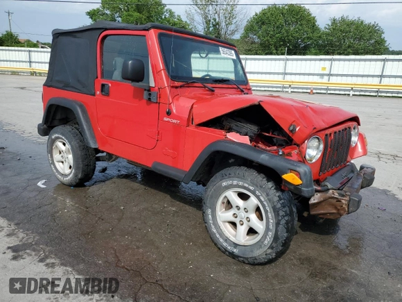 2006 Jeep Wrangler Sport z VIN 1J4FA49S86P754812, wystawiony jako Copart lot #56543395 z przebiegiem 192 851 mil mil oraz Szkoda całkowita • Salvage title. Historia ofert i sprzedaży dostępna na DreamBid. Obrazek 4.