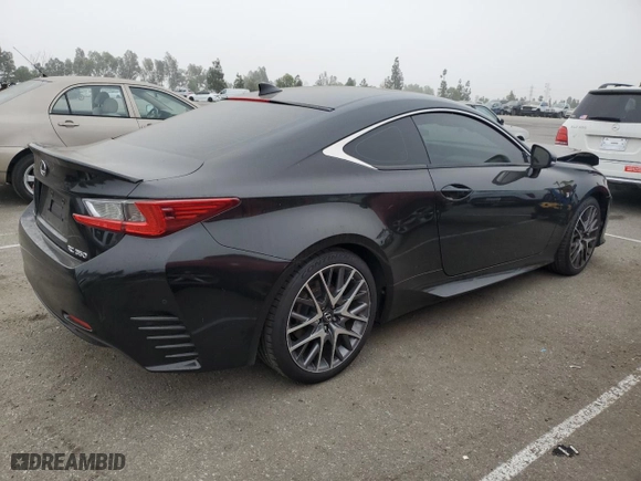 2016 Lexus RC 350 with VIN JTHHE5BC7G5014398, listed as a Copart auction lot 75548674 with 122,106 mi miles and Salvage Title. Bid and sale history available at carsss.com. Image 3.