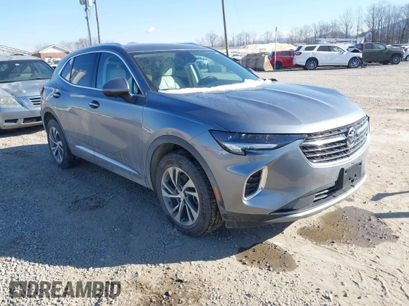2021 Buick Envision Essence with VIN LRBFZPR4XMD061867, listed as a IAAI auction lot 41282053 with 44,966 mi miles and . Bid and sale history available at DreamBid. Image 1.