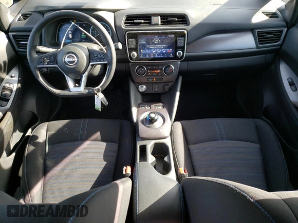 2023 Nissan LEAF S with VIN 1N4AZ1BV2PC555166, listed as a Copart auction lot 46501375 with 27,435 mi miles and Salvage Title. Bid and sale history available at DreamBid. Image 8.