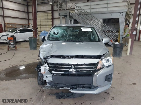 2022 Mitsubishi Mirage ES with VIN ML32AUHJ0NH002031, listed as a IAAI auction lot 41654897 with 42,863 mi miles. Bid and sale history available at carsss.com. Image 12.