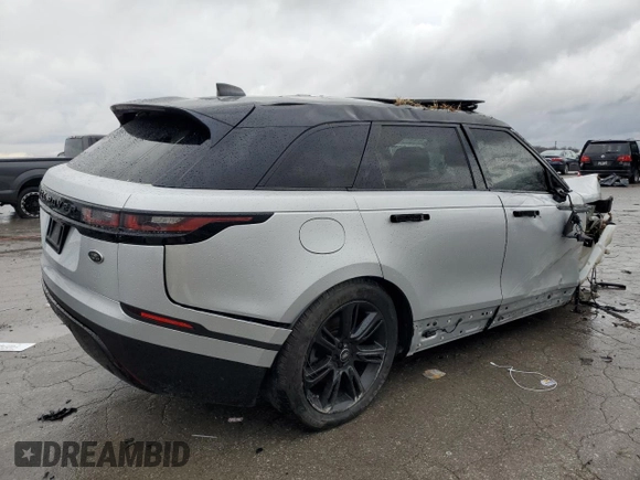 2020 Land Rover Range Rover Velar S with VIN SALYB2EX0LA247251, listed as a Copart auction lot 43479705 with 0 mi miles and Non Repairable. Bid and sale history available at carsss.com. Image 3.