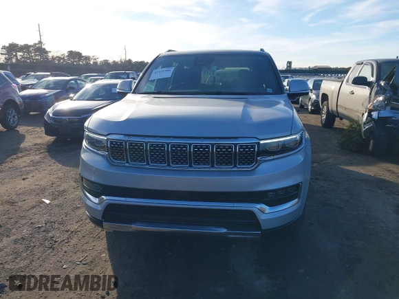 2022 Jeep Grand Wagoneer Series I with VIN 1C4SJVEJ9NS104227, listed as a IAAI auction lot 41421966 with 25,576 mi miles and . Bid and sale history available at DreamBid. Image 12.