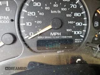 2002 Chevrolet Tahoe LS with VIN 1GNEC13Z32R200857, listed as a Copart auction lot 59812865 with 116,823 mi miles and Salvage title. Bid and sale history available at DreamBid. Image 9.