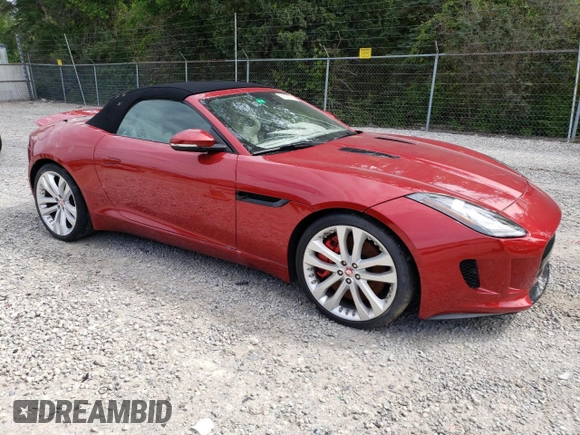 2014 Jaguar F-Type S with VIN SAJWA6FC6E8K09233, listed as a Copart auction lot 61130714 with Not Provided miles and Clean Title. Bid and sale history available at DreamBid. Image 4.
