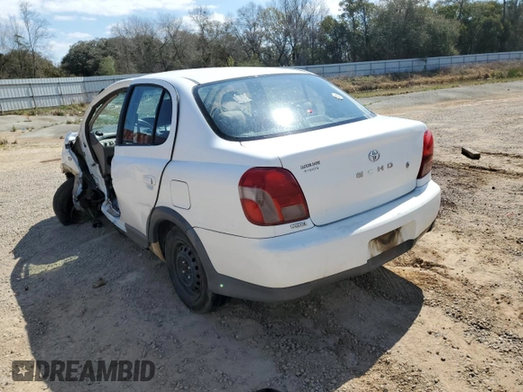 2001 Toyota ECHO with VIN JTDBT123710181063, listed as a Copart auction lot 48900855 with Not Provided miles and Salvage Title. Bid and sale history available at DreamBid. Image 2.