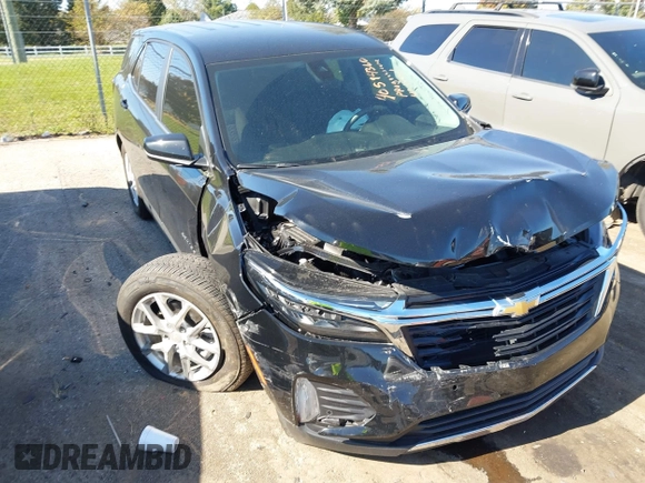 2024 Chevrolet Equinox LT with VIN 3GNAXUEG5RL321892, listed as a IAAI auction lot 40594360 with 14,935 mi miles and . Bid and sale history available at DreamBid. Image 1.