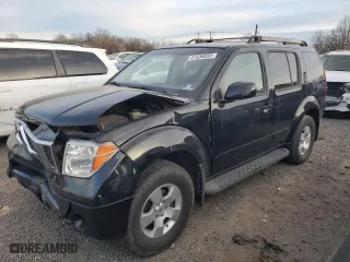 2007 Nissan Pathfinder SE with VIN 5N1AR18W57C626494, listed as a Copart auction lot 41536855 with 120,988 mi miles and Salvage Title. Bid and sale history available at carsss.com. Image 1.