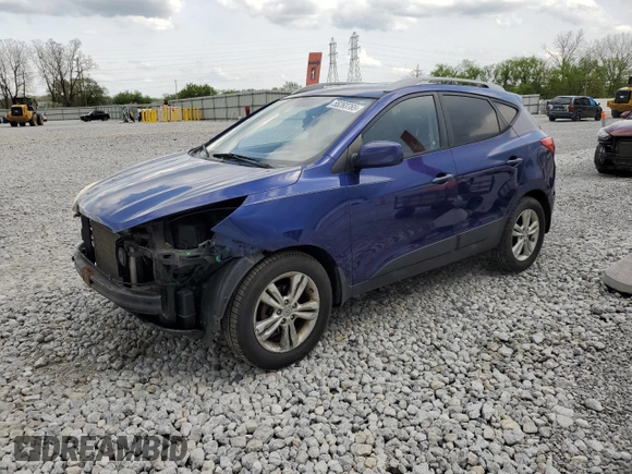 2010 Hyundai Tucson GLS with VIN KM8JU3AC9AU113714, listed as a Copart auction lot 55263765 with 193,175 mi miles and Salvage Title. Bid and sale history available at DreamBid. Image 1.