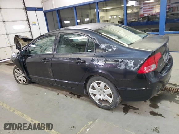 2008 Honda Civic LX with VIN 2HGFA16528H522525, listed as a Copart auction lot 47411135 with Not Provided miles and Non Repairable. Bid and sale history available at DreamBid. Image 2.
