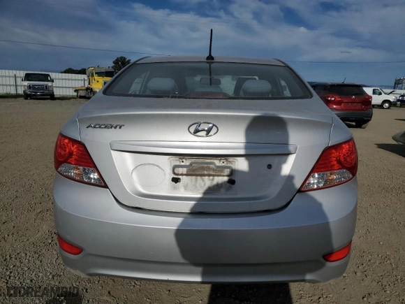 2012 Hyundai Accent GLS with VIN KMHCT4AE2CU196733, listed as a Copart auction lot 52626115 with 237,211 mi miles and Salvage Title. Bid and sale history available at carsss.com. Image 6.