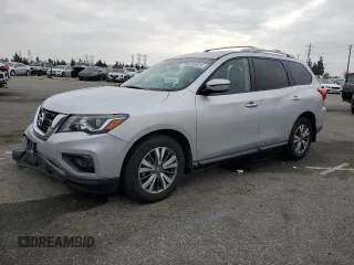 2019 Nissan Pathfinder S with VIN 5N1DR2MN6KC640753, listed as a Copart auction lot 43388025 with 79,881 mi miles and Salvage Title. Bid and sale history available at DreamBid. Image 1.