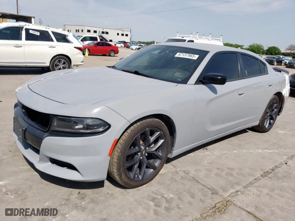 2022 Dodge Charger SXT with VIN 2C3CDXBG9NH193356, listed as a Copart auction lot 52137965 with 60,468 mi miles and Salvage Title. Bid and sale history available at carsss.com. Image 1.