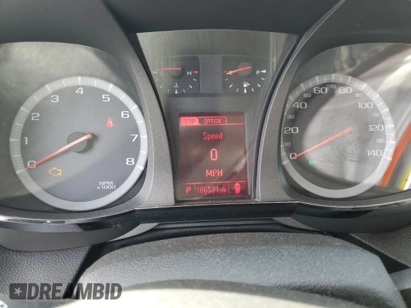 2013 GMC Terrain SLE with VIN 2GKFLTEK4D6409763, listed as a Copart auction lot 61843465 with 106,521 mi miles and Clean title. Bid and sale history available at DreamBid. Image 9.