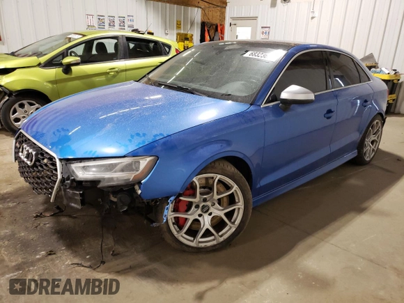 2018 Audi RS 3 z VIN WUABWGFF0J1902447, wystawiony jako Copart lot #68323604 z przebiegiem 95 354 mil mil oraz Szkoda całkowita • Salvage title. Historia ofert i sprzedaży dostępna na DreamBid. Obrazek 1.