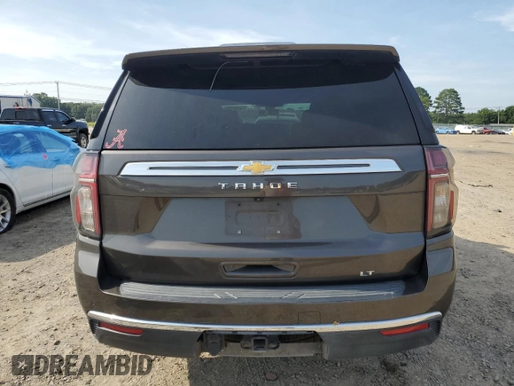 2021 Chevrolet Tahoe LT z VIN 1GNSKNKD2MR357415, wystawiony jako Copart lot #65203165 z przebiegiem 82 996 mil mil oraz Szkoda całkowita • Salvage title. Historia ofert i sprzedaży dostępna na DreamBid. Obrazek 6.