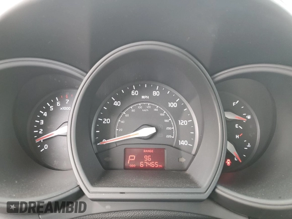 2017 Kia Rio LX with VIN KNADM4A39H6072634, listed as a Copart auction lot 47130575 with 67,465 mi miles and Salvage Title. Bid and sale history available at carsss.com. Image 9.