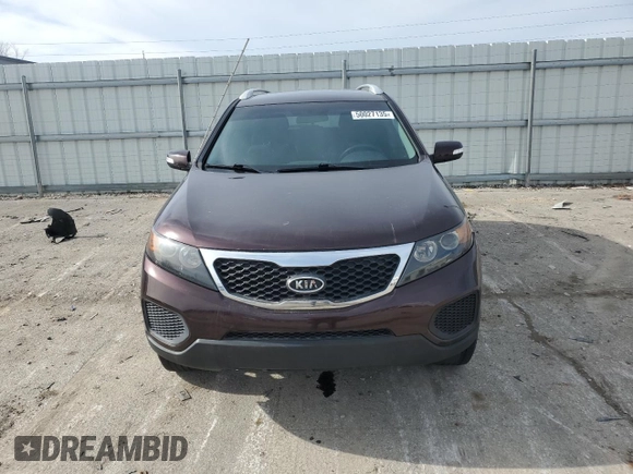 2011 Kia Sorento LX with VIN 5XYKT4A21BG085645, listed as a Copart auction lot 50027135 with Not Provided miles and Clean Title. Bid and sale history available at DreamBid. Image 5.