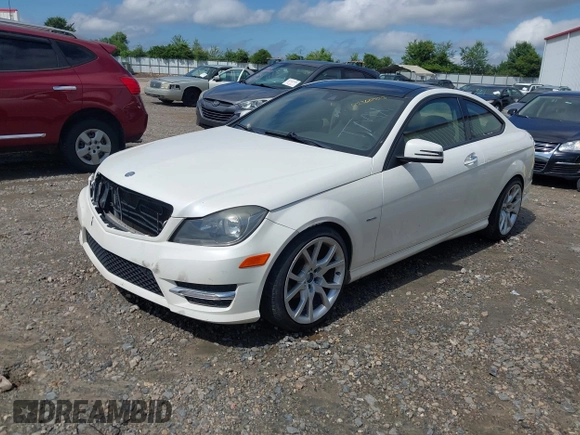 2012 Mercedes-Benz C 250 with VIN WDDGJ4HB1CF867911, listed as a IAAI auction lot 42360323 with 185,363 mi miles and . Bid and sale history available at DreamBid. Image 2.