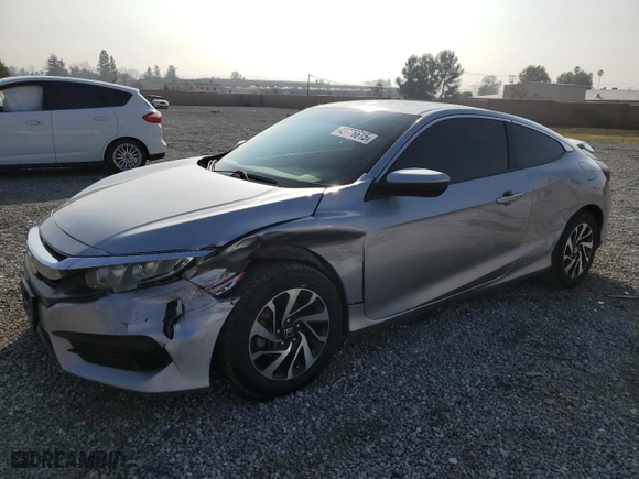 2018 Honda Civic Coupe LX-P with VIN 2HGFC4B08JH304407, listed as a Copart auction lot 43776615 with 82,304 mi miles and Salvage Title. Bid and sale history available at carsss.com. Image 1.