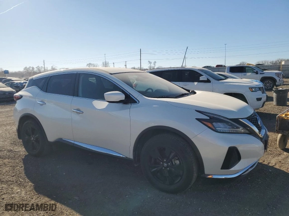 2022 Nissan Murano S with VIN 5N1AZ2AS7NC128873, listed as a Copart auction lot 42139725 with 32,255 mi miles and Salvage Title. Bid and sale history available at carsss.com. Image 4.
