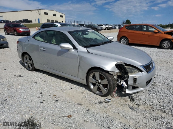 2010 Lexus IS 250C with VIN JTHFF2C23A2508503, listed as a Copart auction lot 75329934 with 0 mi miles and Salvage Title. Bid and sale history available at carsss.com. Image 4.