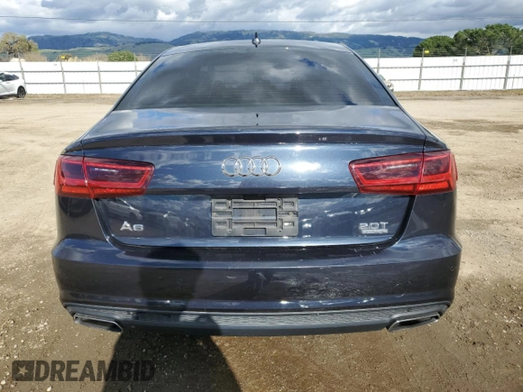 2016 Audi A6 2.0T Premium with VIN WAUFFAFCXGN185930, listed as a Copart auction lot 47794515 with 83,334 mi miles and Salvage Title. Bid and sale history available at carsss.com. Image 6.