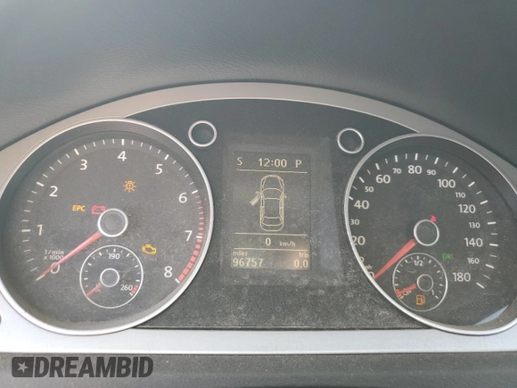 2010 Volkswagen CC Sport with VIN WVWMN7AN8AE562691, listed as a Copart auction lot 76957824 with 96,757 mi miles and Salvage Title. Bid and sale history available at DreamBid. Image 9.