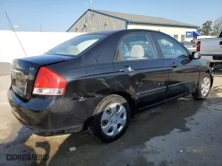 2007 Kia Spectra EX with VIN KNAFE121075393337, listed as a Copart auction lot 71404134 with 112,552 mi miles and Non Repairable. Bid and sale history available at carsss.com. Image 3.