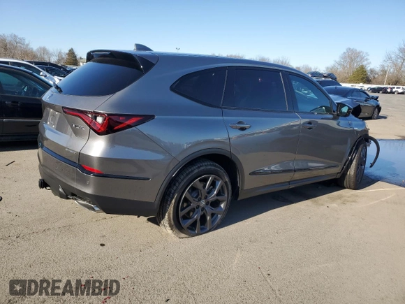 2024 Acura MDX w/A-Spec Package with VIN 5J8YE1H04RL019730, listed as a Copart auction lot 48106455 with 0 mi miles and Salvage Title. Bid and sale history available at carsss.com. Image 3.
