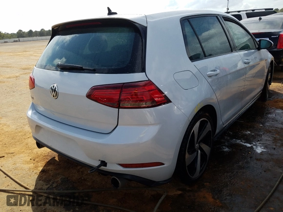 2018 Volkswagen Golf GTI S with VIN 3VW547AU9JM254354, listed as a Copart auction lot 50271970 with 0 mi miles. Bid and sale history available at carsss.com. Image 4.