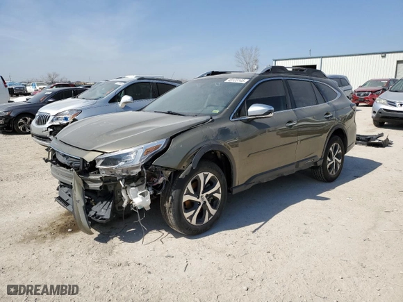 2021 Subaru Outback Touring with VIN 4S4BTAPC5M3208669, listed as a Copart auction lot 48123145 with 43,021 mi miles and Salvage Title. Bid and sale history available at carsss.com. Image 1.