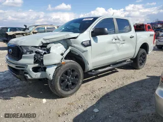 2023 Ford Ranger XL with VIN 1FTER4FH7PLE00968, listed as a Copart auction lot 46299805 with 25,262 mi miles and Salvage Title. Bid and sale history available at carsss.com. Image 1.