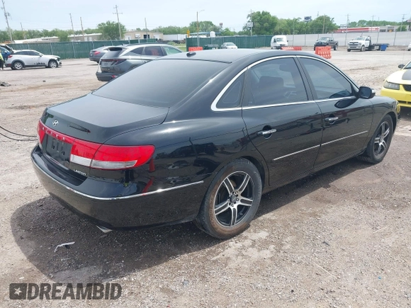 2008 Hyundai Azera Limited with VIN KMHFC46F78A318963, listed as a IAAI auction lot 42130920 with 104,412 mi miles and . Bid and sale history available at DreamBid. Image 4.