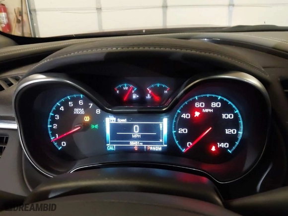 2018 Chevrolet Impala LT with VIN 2G1105S38J9143996, listed as a IAAI auction lot 41470445 with 58,451 mi miles. Bid and sale history available at carsss.com. Image 7.