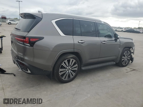 2024 Lexus LX 600 Luxury z VIN JTJGB7CX2R4052260, wystawiony jako Copart lot #50761565 z przebiegiem 15 400 mil mil oraz Szkoda całkowita • Salvage title. Historia ofert i sprzedaży dostępna na DreamBid. Obrazek 3.