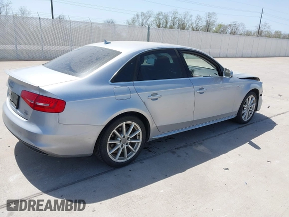 2016 Audi A4 Premium Plus with VIN WAUFFAFL9GN007264, listed as a IAAI auction lot 41861085 with 63,871 mi miles. Bid and sale history available at carsss.com. Image 4.