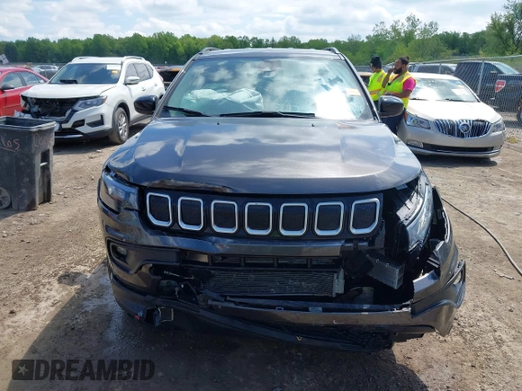2022 Jeep Compass Latitude with VIN 3C4NJCBB5NT103444, listed as a IAAI auction lot 42237820 with 19,159 mi miles and . Bid and sale history available at DreamBid. Image 12.