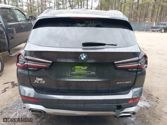 2023 BMW X3 xDrive30i with VIN 5UX53DP06P9R49468, listed as a IAAI auction lot 41716274 with 24 mi miles. Bid and sale history available at carsss.com. Image 17.
