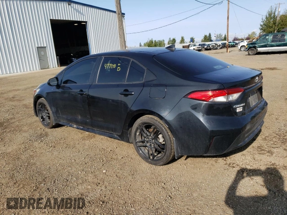 2021 Toyota Corolla LE with VIN JTDEPMAEXMJ173544, listed as a Copart auction lot 68386474 with 47,708 mi miles and Salvage Title. Bid and sale history available at carsss.com. Image 2.